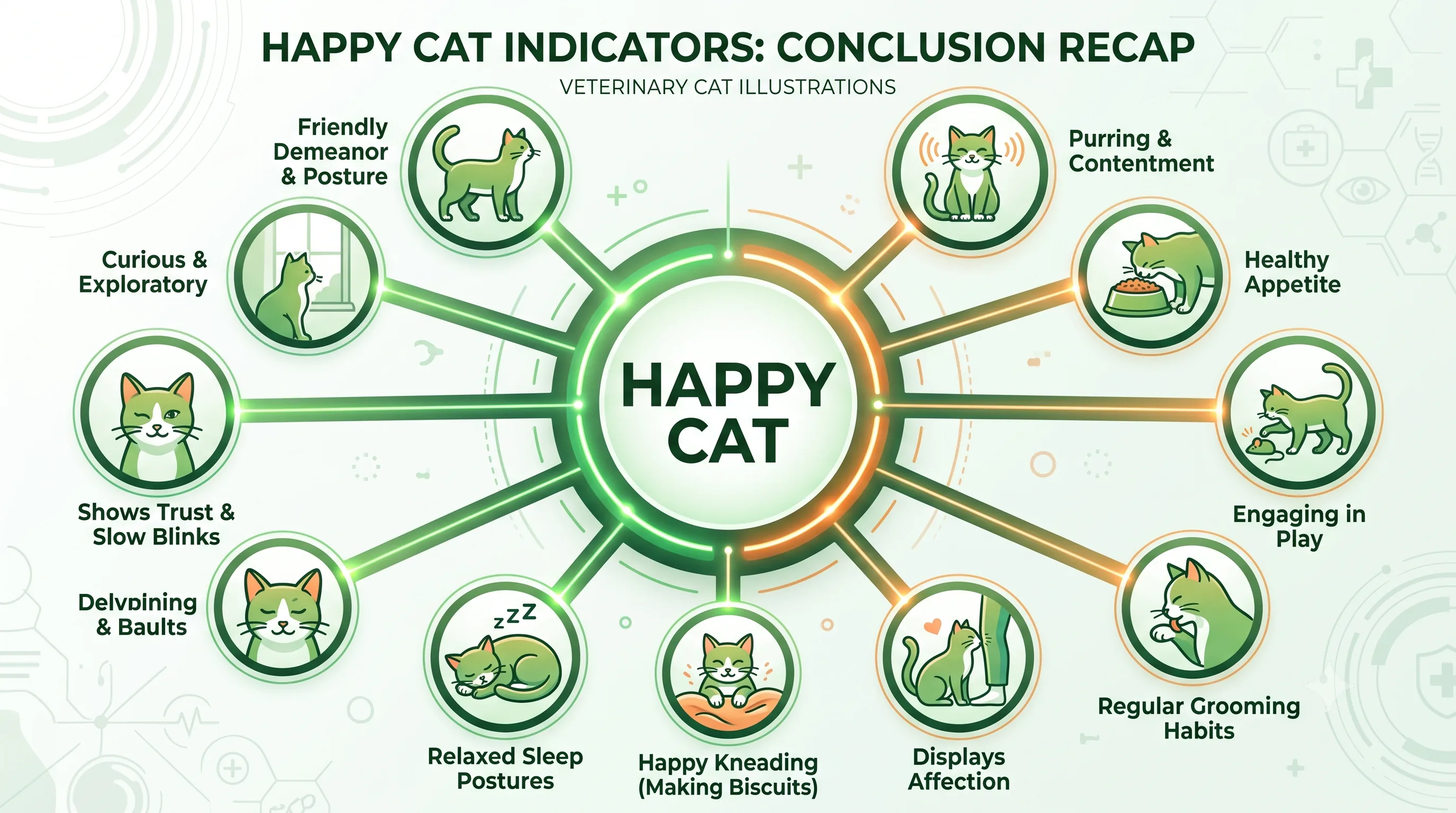 Happy cat communicating with gentle chirps and slow blinks.