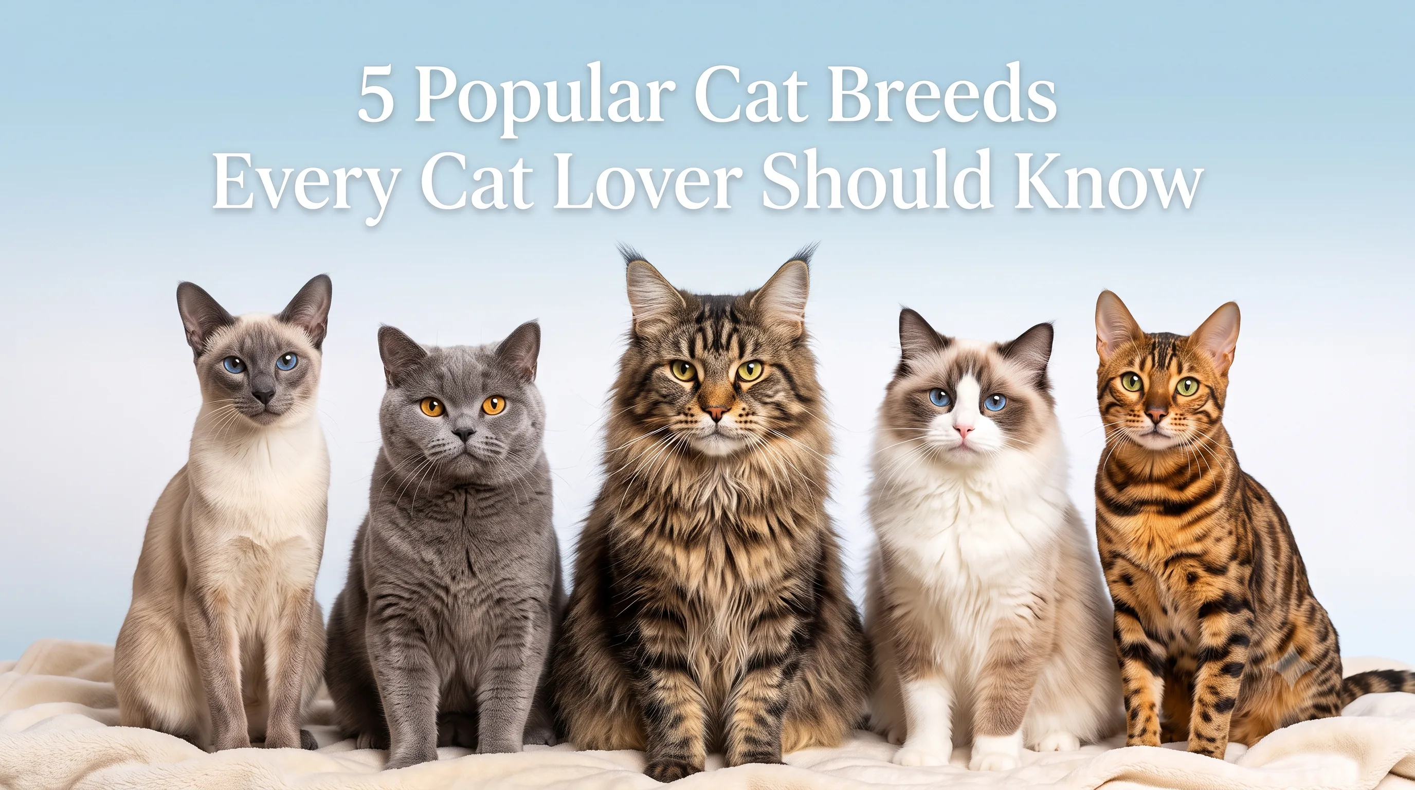5 Popular Cat Breeds Every Cat Lover Should Know