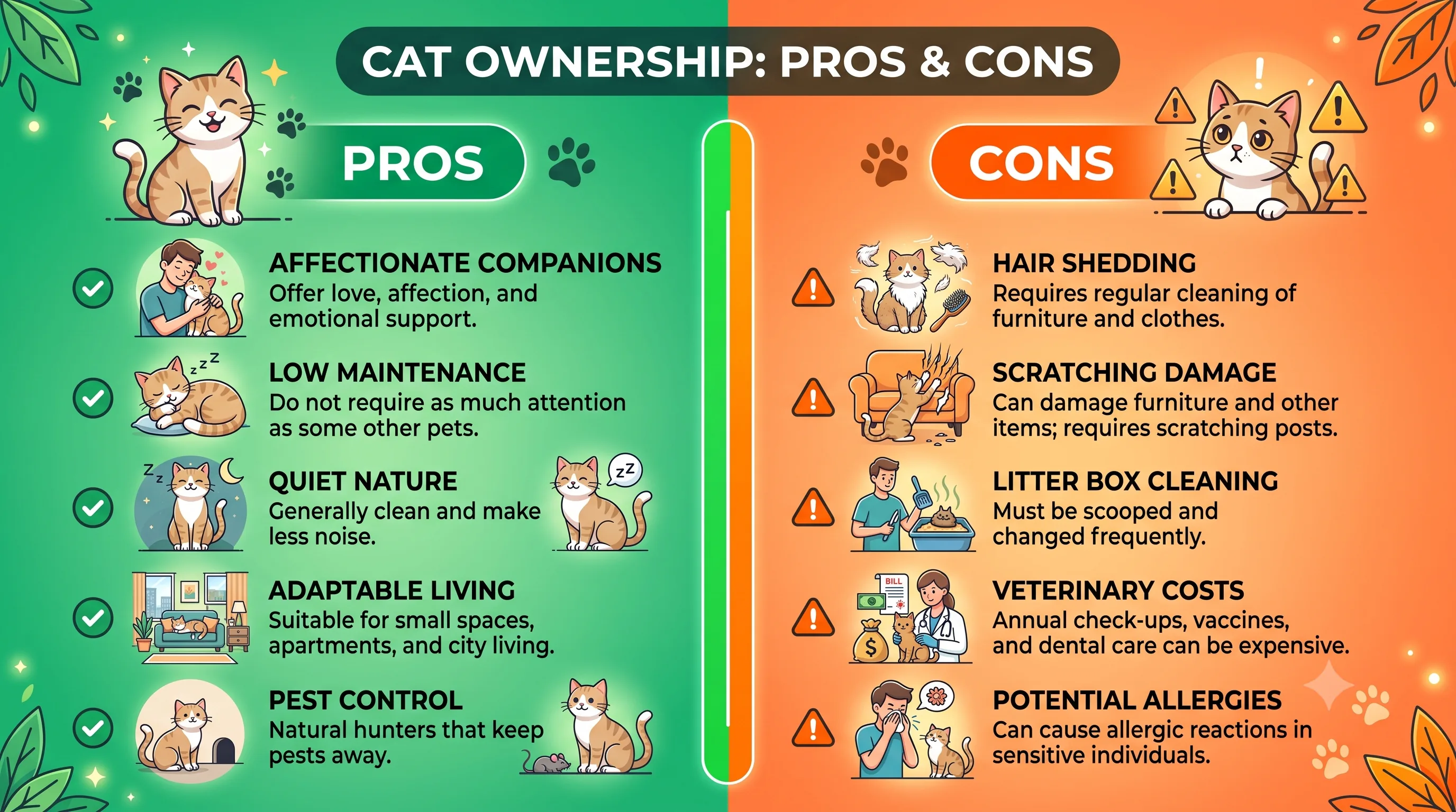 Cost breakdown of owning a mixed-breed cat including adoption and monthly expenses