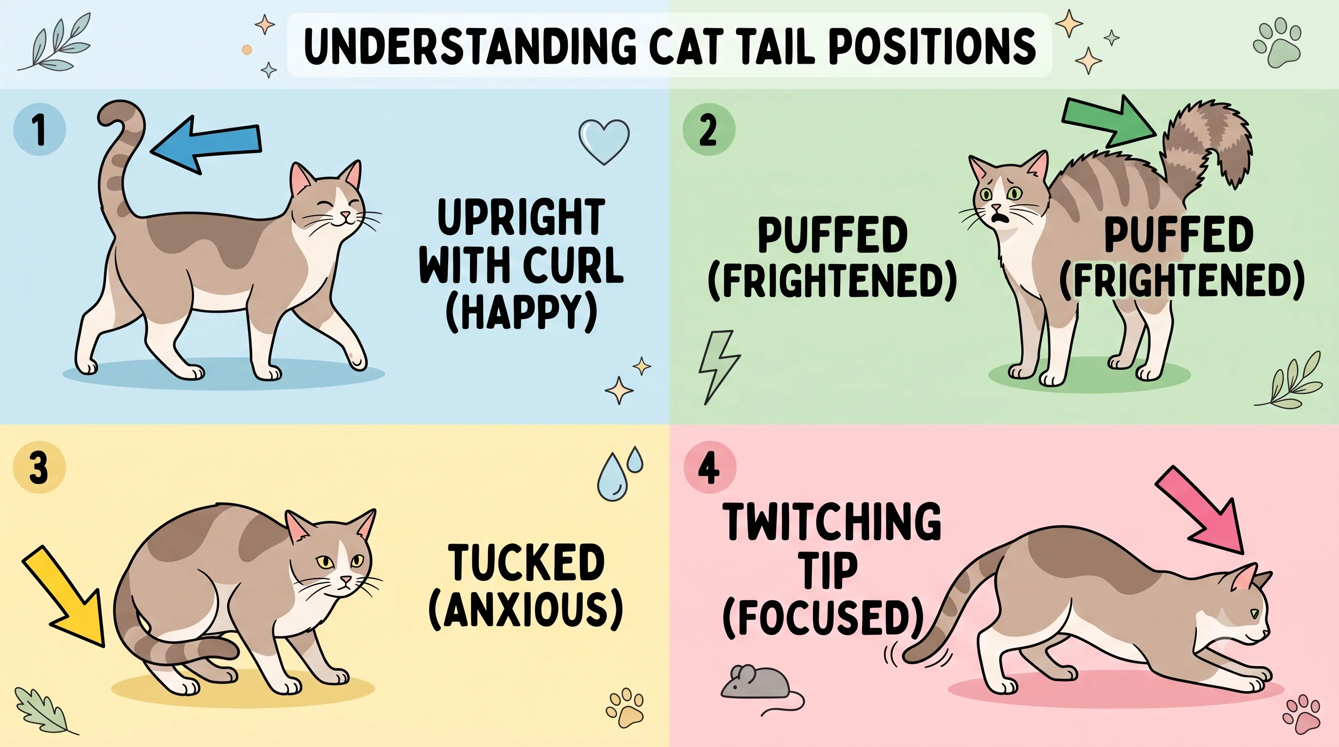 Cat communicating through body language