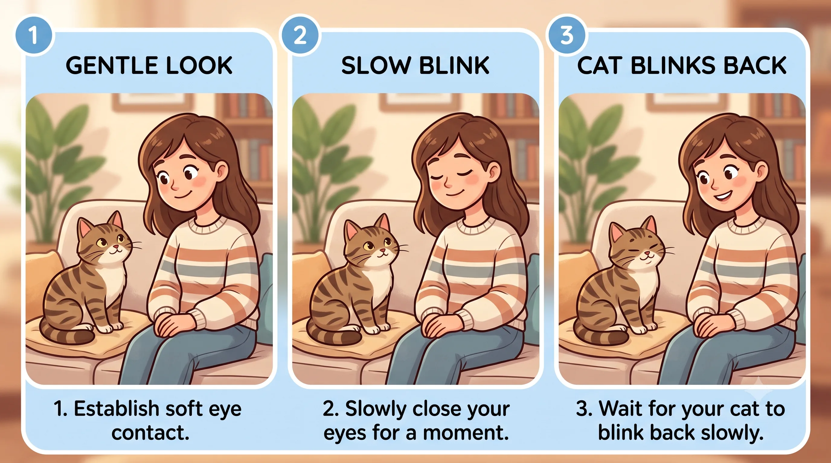 Cat ear positions showing different emotions